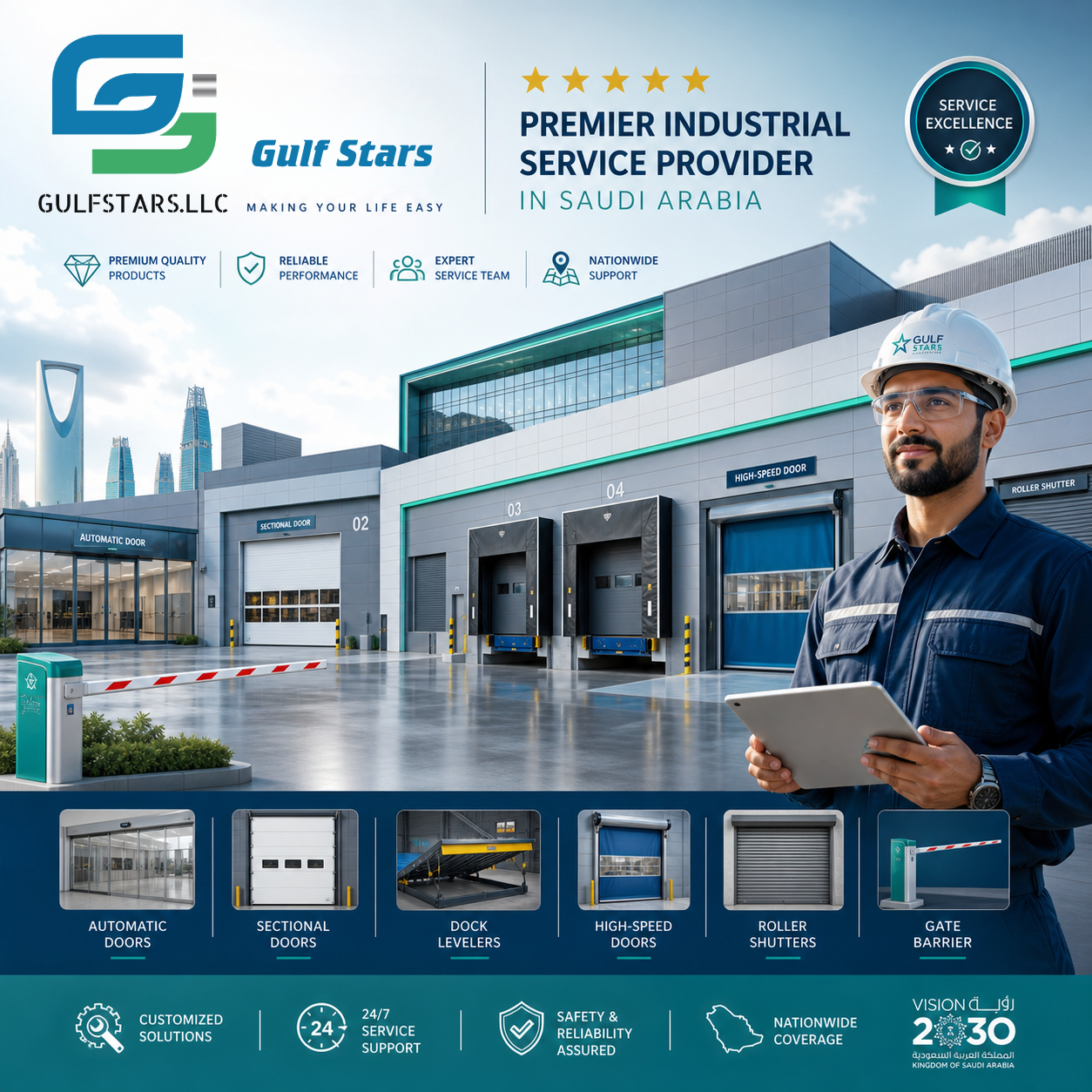 Gulf Stars customer testimonials and industrial door solutions